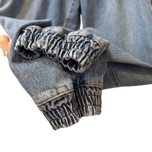 Retrofete Miriam Pant Jeans Size 29 High Rise Balloon Leg Cotton - Picture 7 of 15